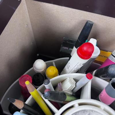 Super Lot Of Art Supplies: Crayons, Pastels, Markers, 