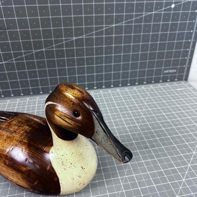 Hand Carved Pin Tail DUCK 