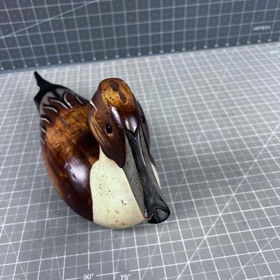 Hand Carved Pin Tail DUCK 