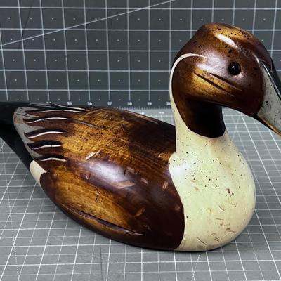 Hand Carved Pin Tail DUCK 