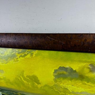 Oil Painting SEA Scape by Carrick Neat Frame 