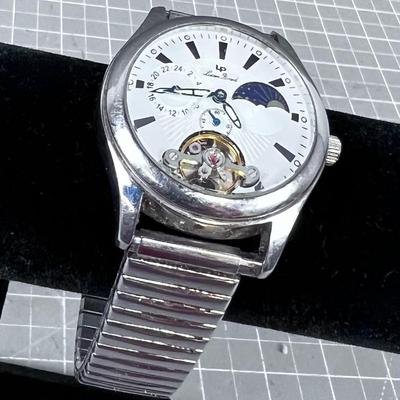 Lucien Piccard Men's Wrist Watch Open Heart Moon Phase