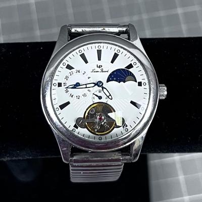 Lucien Piccard Men's Wrist Watch Open Heart Moon Phase