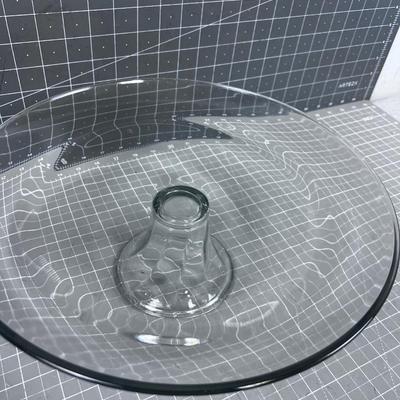 Lovely Clear CAKE Plate, Vintage