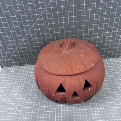 Terra Cotta Jack-O-Lantern, AWESOME!