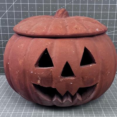 Terra Cotta Jack-O-Lantern, AWESOME!
