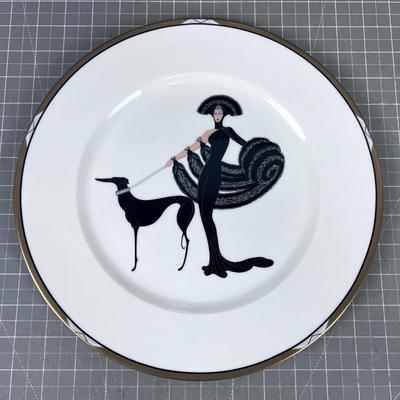ERTÉ Art Deco Design Decorator Plates (2) 