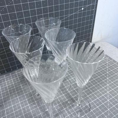 Lovely Champaign Flutes and Wine Glasses 