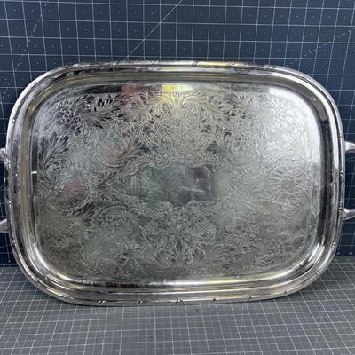 Silver Serving Tray FANCY