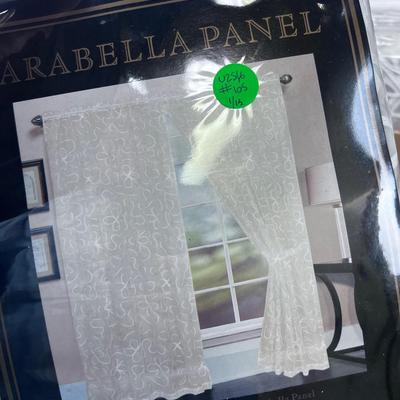 CASE Full of Sheer Window Arabella Panels; Gold and Silver Tone Colors (13 of Each) 