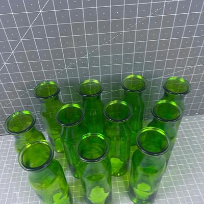 11 Green Milk Jar Vase 