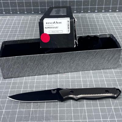 Benchmade Nimravus Black Class Fixed Blade Knife