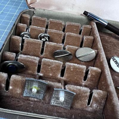 Box full of Cuff Links & Tie Clips - Spiffy 