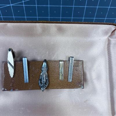 Box full of Cuff Links & Tie Clips - Spiffy 