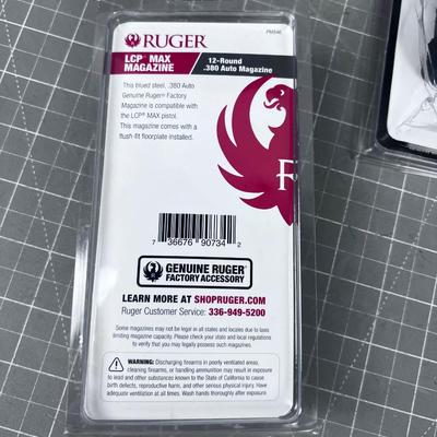 Ruger LCP 12 Round .380 Auto Magazines - Pair