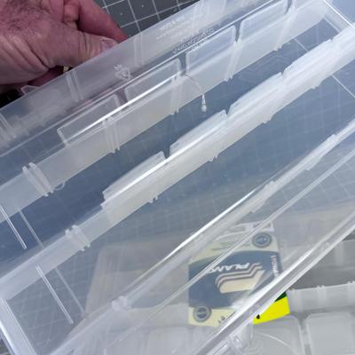 2 NEW Clear Craft or Tackle Boxes 