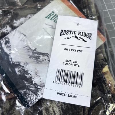 Rustic Ridge Camo Pants NEW 
