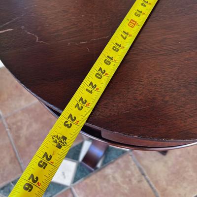 Mahogany Round Occasional Table 