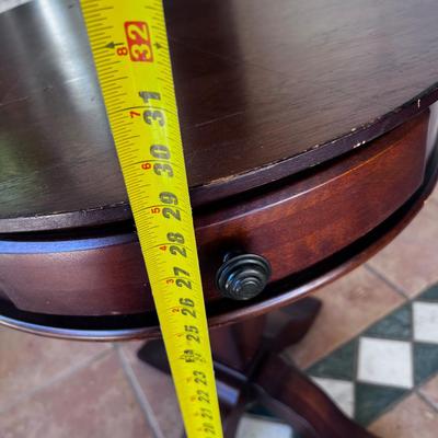 Mahogany Round Occasional Table 