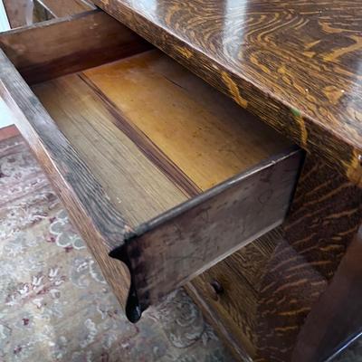 Antique OAK Chest of Drawers w/Mirror