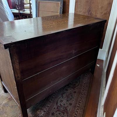Antique OAK Chest of Drawers w/Mirror