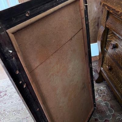 Antique OAK Chest of Drawers w/Mirror
