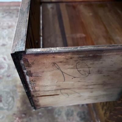 Antique OAK Chest of Drawers w/Mirror