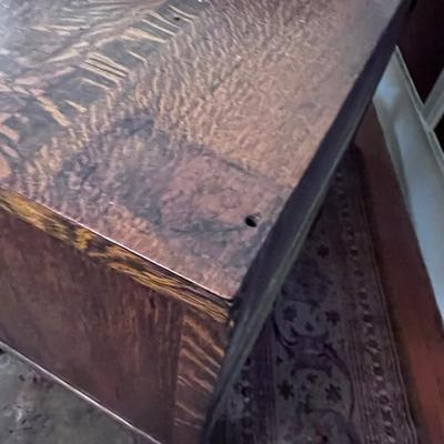 Antique OAK Chest of Drawers w/Mirror