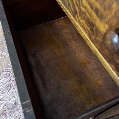 Antique OAK Sideboard Buffet w/Mirror