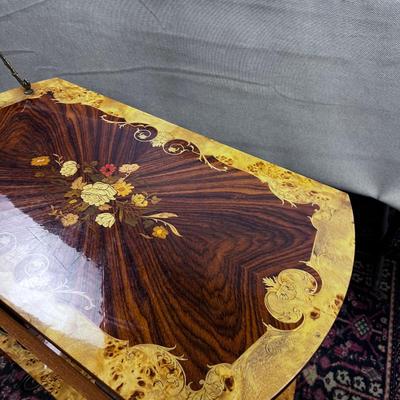 1960's Italian Walnut Burl Bar Cart Inlay AWESOME