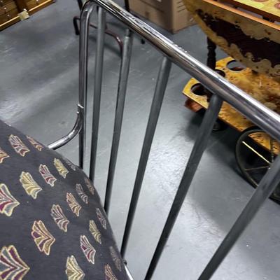 Art Deco CHROME Kem Weber Springer Chair, Lloyd Mfg.