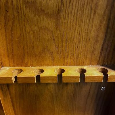 NICE OAK Wall Mount TOOL Box NICE!