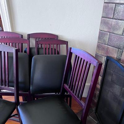 Six Mahogany Folding Chairs