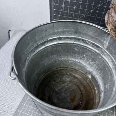 Galvanized Buckets ( 3) and Watering Can 