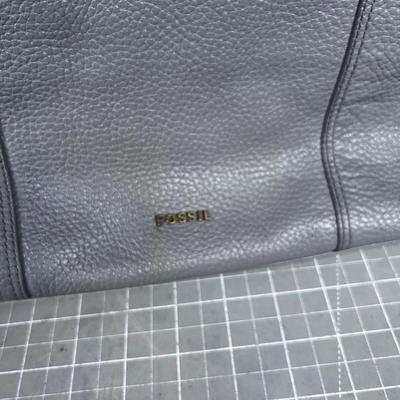 Gray FOSSIL Leather Bag 