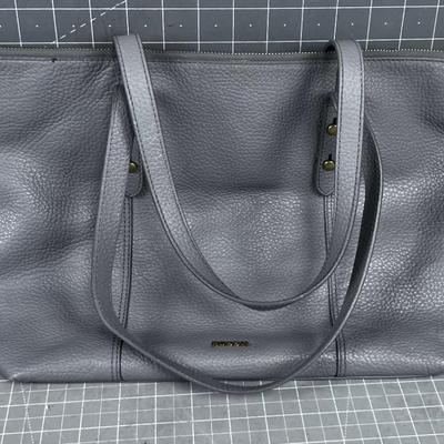 Gray FOSSIL Leather Bag 