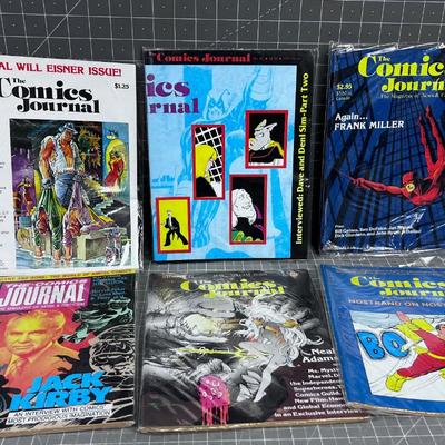 (6) Issues of the Comics Journal Magazine