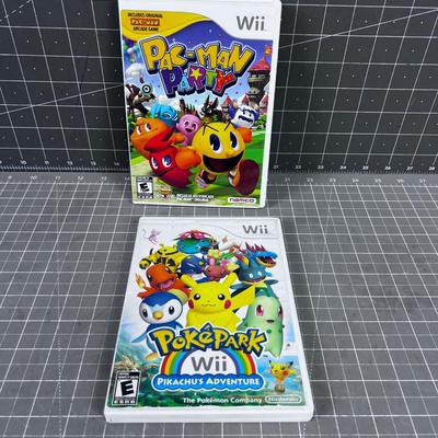 2 Wii Games; Pokémon and Pacman 