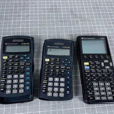 Texas Instruments Calculators (3) 