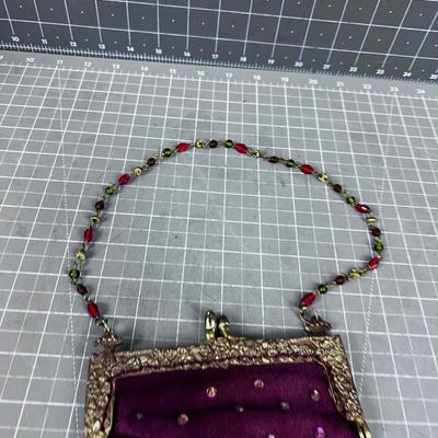 Beaded Antique Purse PRETTY! 