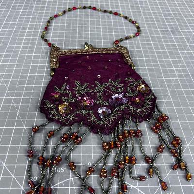 Beaded Antique Purse PRETTY! 