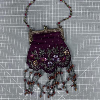 Beaded Antique Purse PRETTY! 