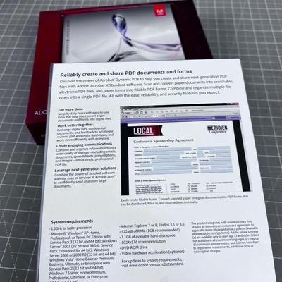 Software Adobe Acrobat X Standard Windows