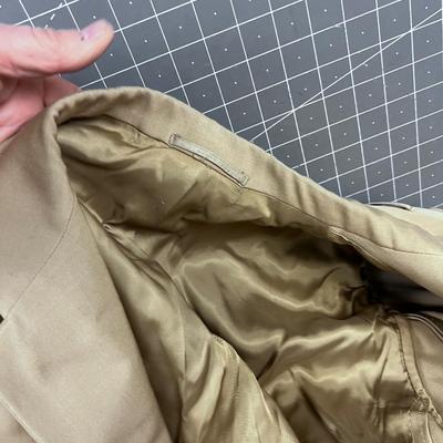 United States Army Tan Coat with Ribbons
