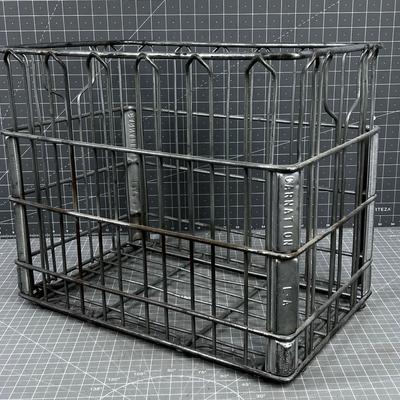 Wire Milk Crate by Carnation 