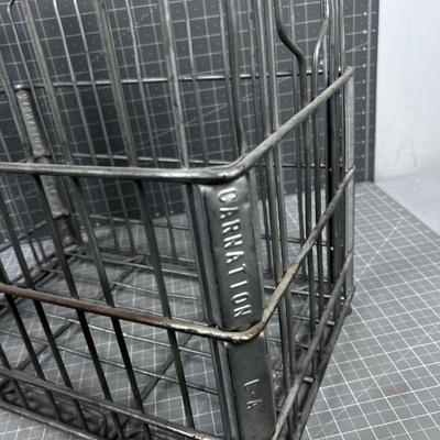Wire Milk Crate by Carnation 