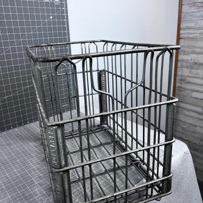 Wire Milk Crate by Carnation 