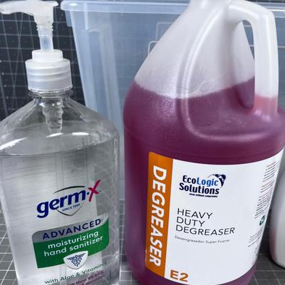 Pile of Cleaning Fluids