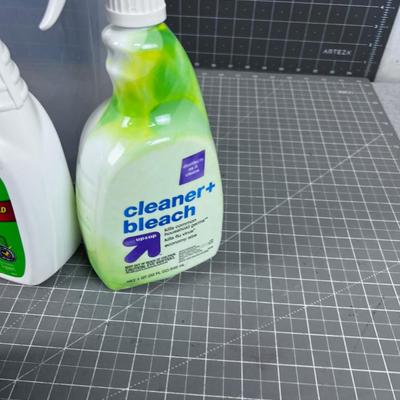 Pile of Cleaning Fluids