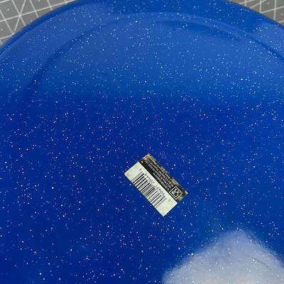 Blue Enamel Wash Pan NEW 